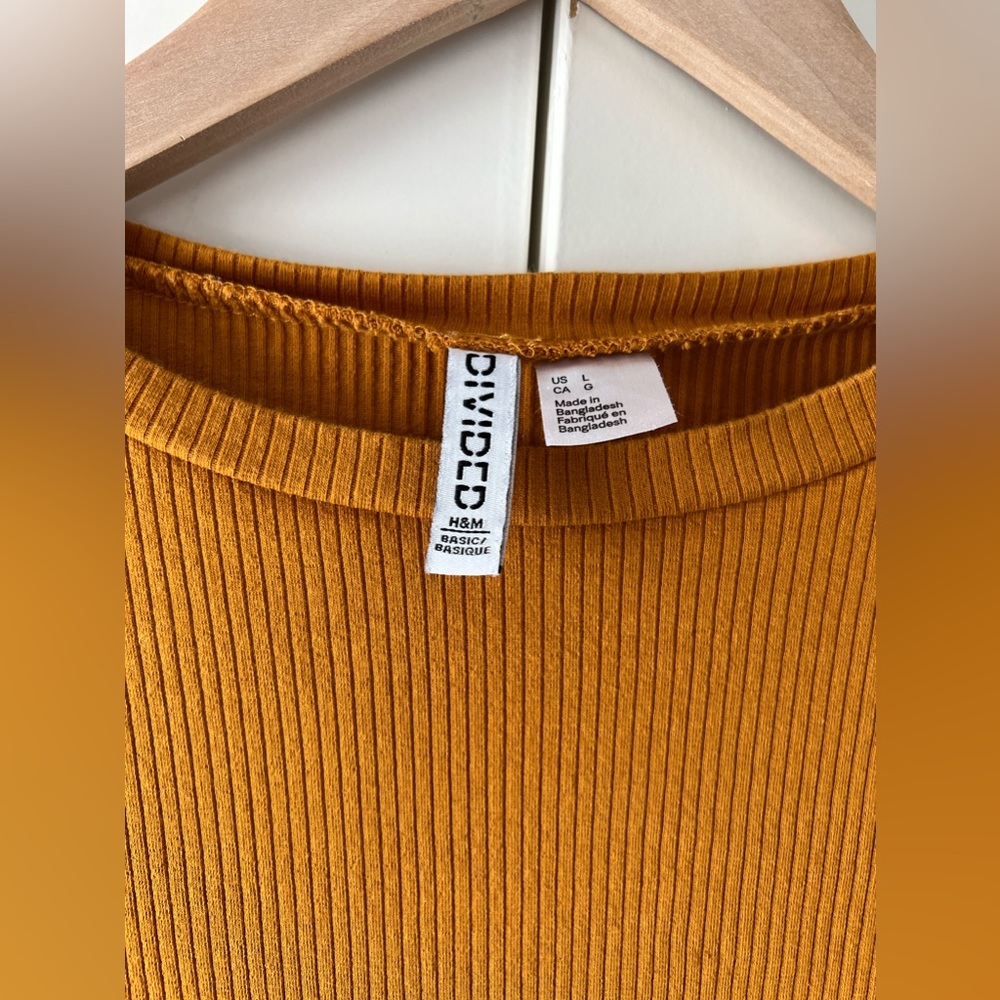 H&M Ribbed Crop Top Tee - Picture 3 of 5